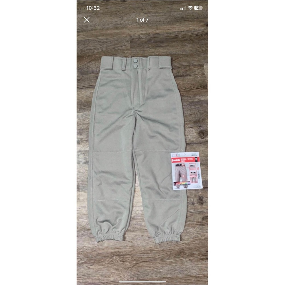 Franklin Deluxe‎ Baseball-Softball Pants; Youth Small